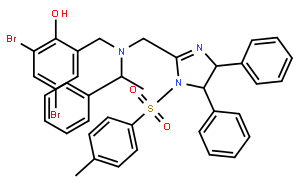 2,4-Dibromo-6-[[[[(4S,5S)-4,5-dihydro-4,5-diphenyl-1-tosyl-1H-imidazol-2-yl]methyl][(S)-1-phenylethyl]amino]methyl]phenol