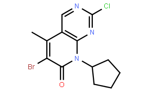6-溴-2-氯-8-环戊基-5-甲基-吡啶并[2,3-D]嘧啶-7(8H)-酮
