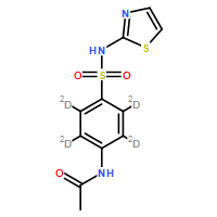 N-Acetylsulfathiazole-d4 (Major)