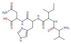 Preangiotensinogen (11-14) (human) acetate salt H-Val-Ile-His-Asn-OH acetate salt