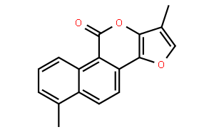 10H-Furo[3,2-b]naphtho[2,1-d]pyran-10-one,1,6-dimethyl-