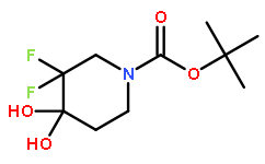 3,3-Difluoro-4,4-dihydroxy-1-piperidinecarboxylic acid 1,1-dimethylethyl ester