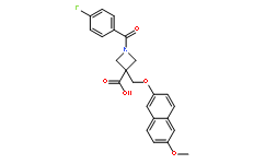 1-(4-fluorobenzoyl)-3-[(6-methoxynaphthalen-2-yl)oxymethyl]azetidine-3-carboxylic acid