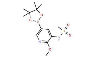 N-(2-methoxy-5-(4,4,5,5-tetramethyl-1,3,2-dioxaborolan-2-yl)pyridin-3-yl)methanesulfonamide