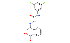 2-[N-[(3,5-Difluorophenyl)carbamoylamino]-C-methylcarbonimidoyl]pyridine-3-carboxylic acid