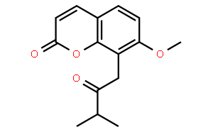 7-甲氧基-8-(3-甲基-2-氧代丁基)香豆素;异橙皮内酯