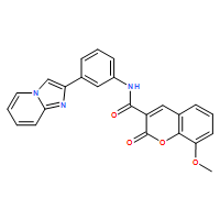 N-(3-(咪唑并[1,2-a]吡啶-2-基)苯基)-8-甲氧基-2-氧代-2H-苯并吡喃-3-酰胺