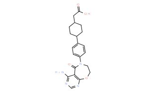 反式-4-[4-(4-氨基-7,8-二氢-5-氧代嘧啶并[5,4-F][1,4]氧氮杂卓-6(5H)-基)苯基]环己烷乙酸