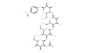GalNAcβ (1-3) Galα (1-4) Galβ (1-4) Glc-β-pNP