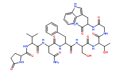 Adipokinetic Hormone G (Gryllus bimaculatus) Pyr-Val-Asn-Phe-Ser-Thr-Gly-Trp-NH2