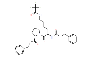 (S)-Benzyl 1-[(S)-2-benzyloxycarbonylamino-6-(2,2,2-trifluoroacetamido)hexanoyl]pyrrolidine-2-carboxylate
