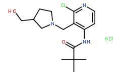 N-(2-Chloro-3-((3-(hydroxymethyl)pyrrolidin-1-yl)-methyl)pyridin-4-yl)pivalamide, HCl