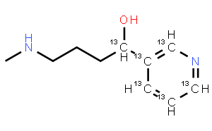4-(Methylamino)-1-(3-pyridyl)-1-butanol-1,2’,3’,4’,5’,6’-13C6