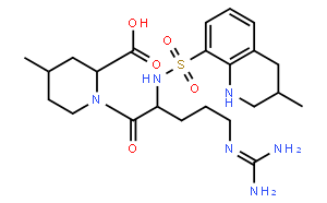 （2R,4R)-1-[(2S)-5-(diaminomethylideneamino)-2-[[(3R)-3-methyl-1,2,3,4-tetrahydroquinolin-8-yl]sulfonylamino]pentanoyl]-4-methyl-piperidine-2-carboxylic acid