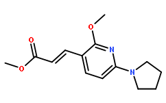 (E)-Methyl 3-(2-Methoxy-6-(pyrrolidin-1-yl)pyridin-3-yl)acrylate