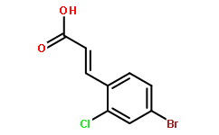 2-​Propenoic acid, 3-​(4-​bromo-​2-​chlorophenyl)​-