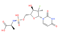 N-[(2'R)-2'-脱氧-2'-氟-2'-甲基-5'-尿苷酰基]-L-丙氨酸