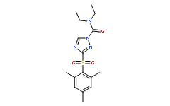 N,N-Diethyl-3-(mesitylsulphonyl)-1H-1,2,4-triazole-1-carboximidamide (Cafenstrole)