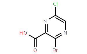3-溴-6-氯吡嗪-2-羧酸
