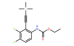 Ethyl (3,4-difluoro-2-((trimethylsilyl)ethynyl)phenyl)carbamate