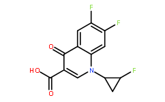 顺式-6,7-二氟-1-(2-氟环丙基)-1,4-二氢-4-氧代-3-喹啉羧酸