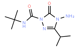 4-Amino-N-(1,1-dimethylethyl)-4,5-dihydro-3-(1-methylethyl)-5-oxo-1H-1,2,4-triazole-1-carboxamide