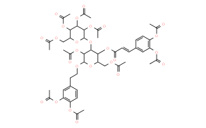 (E)-2-[3,4-双(乙酰氧基)苯基]乙基 3-O-(2,3,4,6-四-O-乙酰基-BETA-D-吡喃葡萄糖基)-BETA-D-葡萄糖苷 2,6-二乙酸酯 4-[3-[3,4-双(乙酰氧基)苯基]-2-丙烯酸]酯
