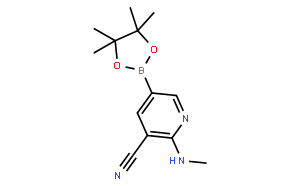 2-(甲基氨基)-5-(4,4,5,5-四甲基-1,3,2-二氧杂硼烷-2-基)烟腈