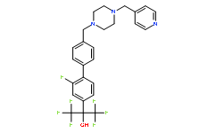 2-Fluoro-4'-[[4-(4-pyridinylmethyl)-1-piperazinyl]methyl]-α,α-bis(trifluoromethyl)-[1,1'-biphenyl]-4-methanol