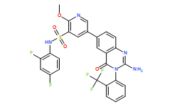 5-(2-amino-4-oxo-3-(2-(trifluoromethyl)phenyl)-3,4-dihydroquinazolin-6-yl)-N-(2,4-difluorophenyl)-2-methoxypyridine-3-sulfonamide