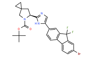 (S)-6-(5-(7-溴-9,9-二氟-9H-芴-2-基)-1H-咪唑-2-基)-5-氮杂螺[2.4]庚烷-5-甲酸
