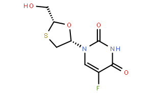 cis 5-Fluoro-1-[2-(hydroxymethyl)-1,3-oxathiolan-5-yl]-2,4(1H,3H)- pyrimidinedione