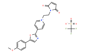 1-[2-(马来酰亚胺基)乙基l]-4-[5-(4-甲氧基苯基)-2-恶唑基]吡啶三氟甲磺酸盐