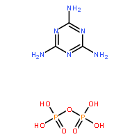 三聚氰胺聚磷酸盐  英文名称: melamine pyrophosphate  分子式