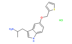 α-Methyl-5-(2-thienylmethoxy)-1H-indole-3-ethanamine Monohydrochloride