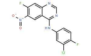 N-(3-Chloro-4-fluorophenyl)-7-fluoro-6-nitroquinazolin-4-amine