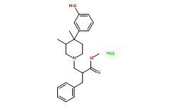 (alphas,3r,4r)-4-(3-hydroxyphenyl)-3,4-dimethyl-alpha-(phenylmethyl)-1-piperidinepropanoic acid methyl ester  hydrochloride