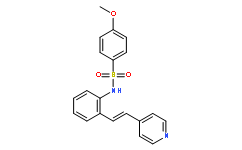 (E)-4-甲氧基-N-(2-(2-(吡啶-4-基)乙烯基)苯基)苯磺酰胺