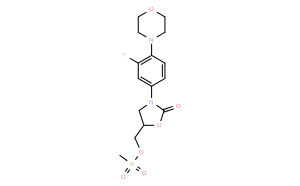 (R)-N-[3-(3-氟-(4-吗啉基)苯基)-2-氧代-5-噁唑烷基]甲醇甲磺酸酯