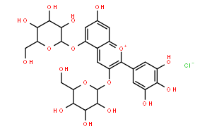 Delphinidin-3,5-diglucoside 飞燕草素-3,5-葡萄糖苷