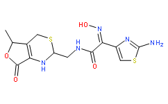 (Z)-2-(2-Aminothiazol-4-yl)-2-(hydroxyimino)-N-{[(2RS,5RS)-5-methyl-7-oxo-2,4,5,7-tetrahydro-1H-furo[3,4-d][1,3]thiazin-2-yl]methyl}acetamide