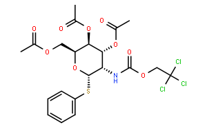 Phenyl 3,4,6-Tri-O-acetyl-2-deoxy-1-thio-2-(2,2,2-trichloroethoxyformamido)-β-D-galactopyranoside