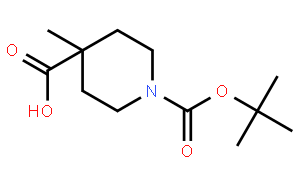 1-N-BOC-4-甲基哌啶-4-甲酸