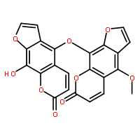 7H-Furo[3,2-g][1]benzopyran-7-one,9- hydroxy-4-[(4-methoxy-7-oxo-7H-furo[3,2- g][1]benzopyran-9-yl)oxy]-