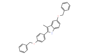 3-甲基-5-苄氧基-2-(4-苄氧基苯基)-1H-吲哚