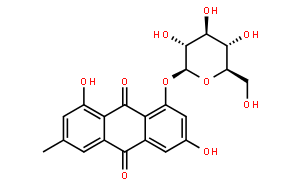 大黃素-8-β-D-吡喃葡萄糖苷