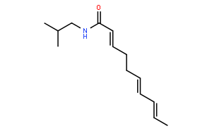 Spilanthol A mixture of (2E, 6Z, 8E) >80%; (2E, 6E, 8E); and (2E, 6Z, 8Z)
