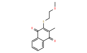 2-[(2-Methoxyethyl)thio]-3-methyl-1,4-napthalenedione