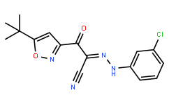 2-(5-(叔丁基)异恶唑-3-基)-N-(3-氯苯基)-2-氧代乙亚肼基氰化物
