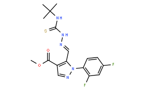 Methyl 1-(2,4-Difluoro-phenyl)-5-((4-tert-butyl-thiosemicarbazono)methyl)-1H-pyrazole-4-carboxylate